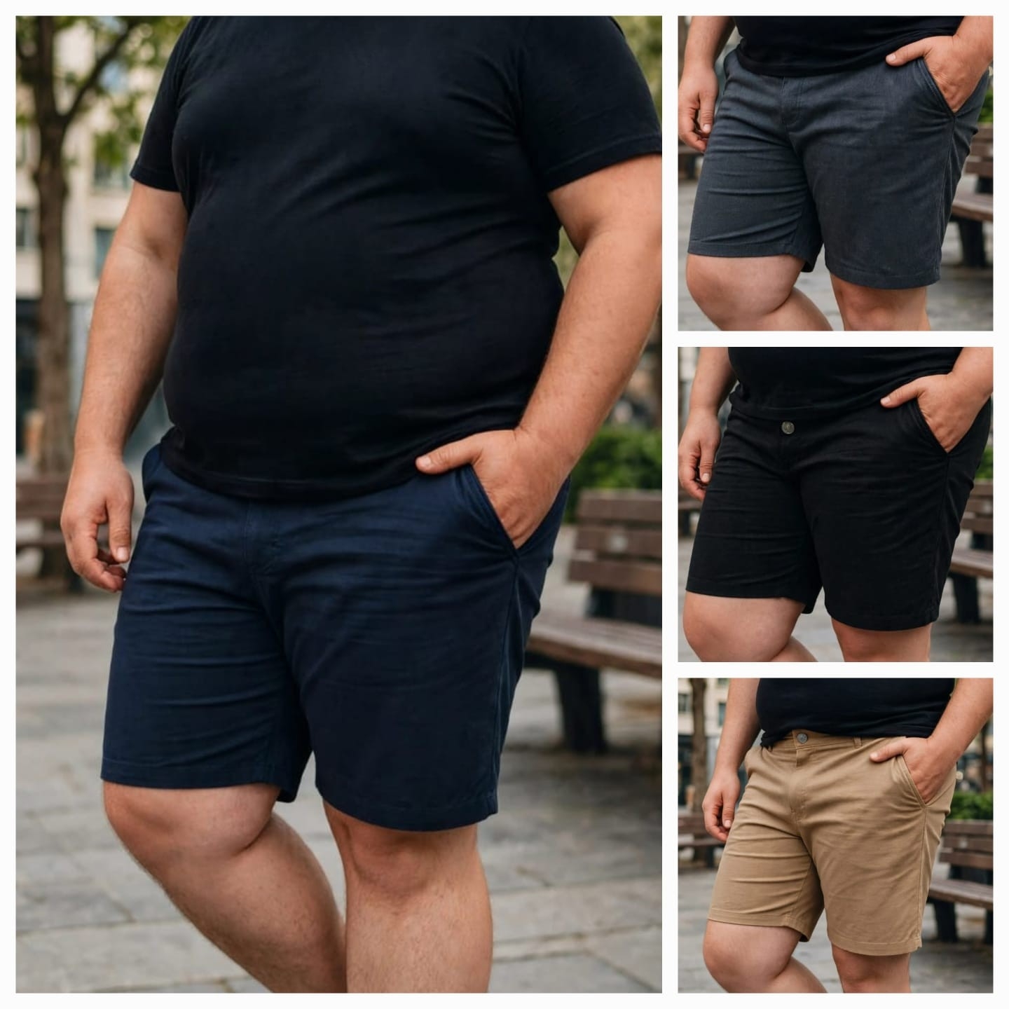 Bermudas Corte Chino ( Solo a Pedido  ) - Imagen 3