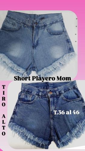 Short Playero Mom Calidad Premium Jeans