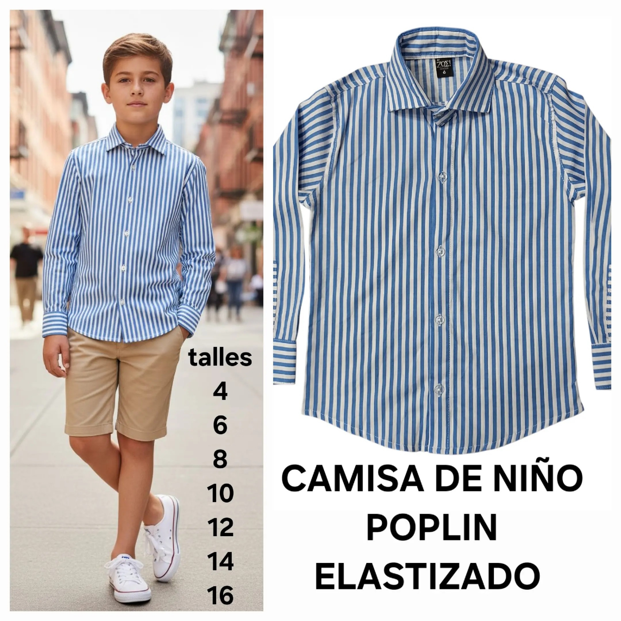 Camisas Elastizadas de Niño - Imagen 6