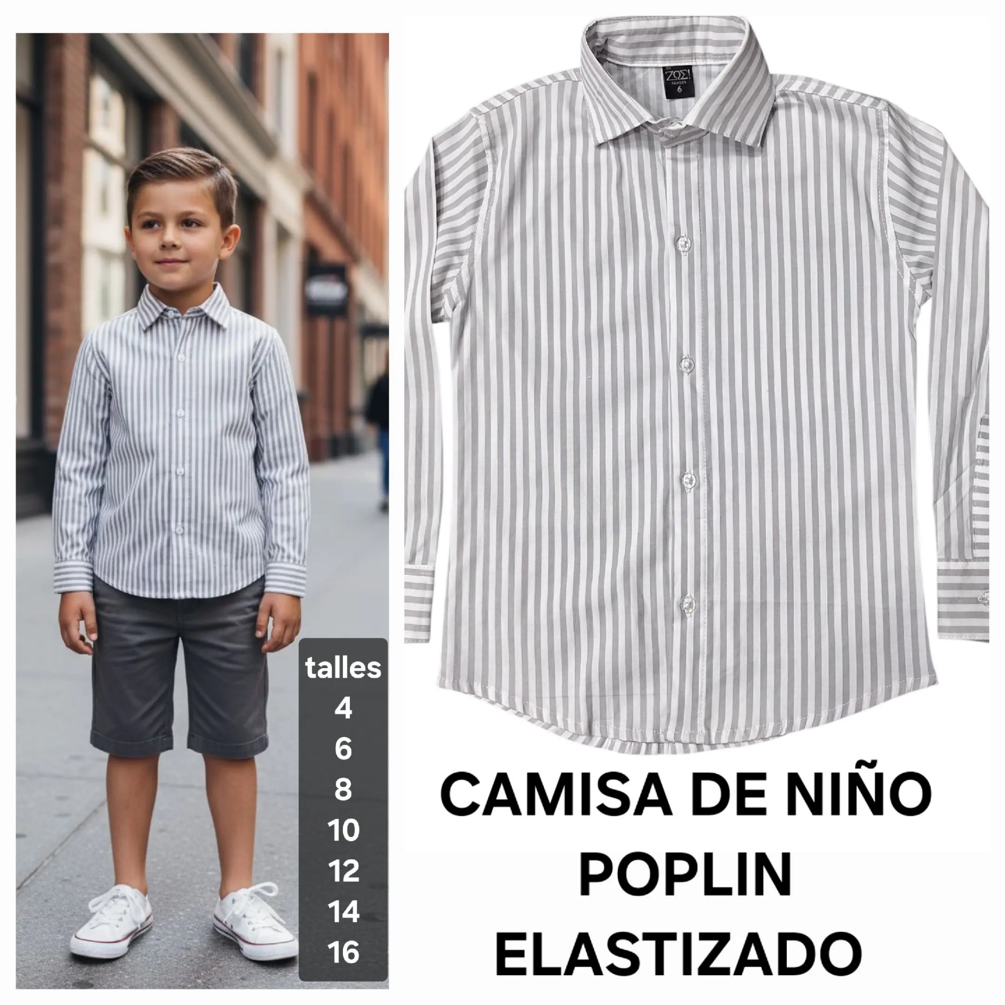 Camisas Elastizadas de Niño - Imagen 5