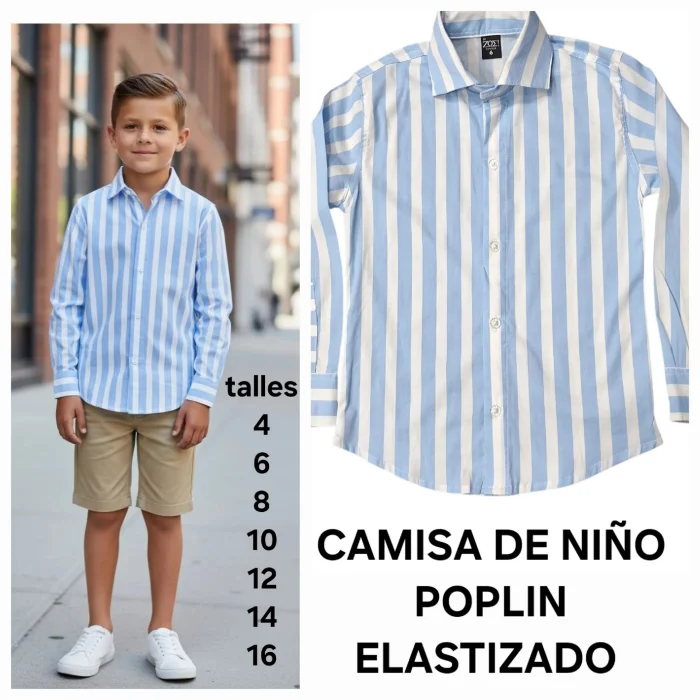 Camisas Elastizadas de Niño