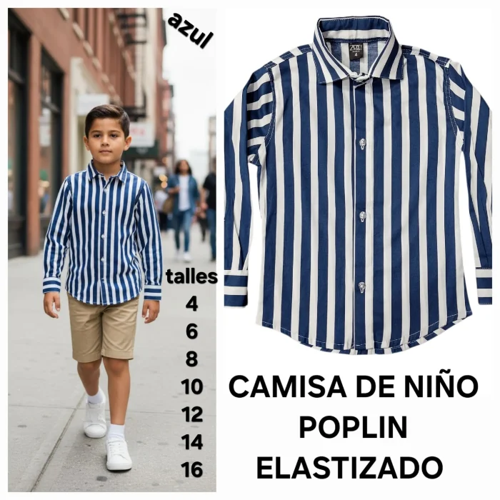 Camisas Elastizadas de Niño