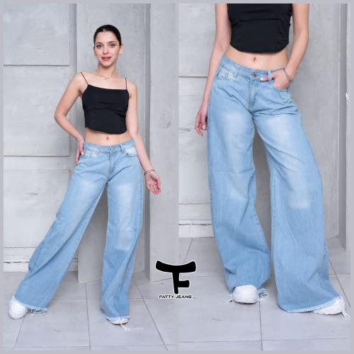 Super Wide Leg de Dama Celeste Localizado