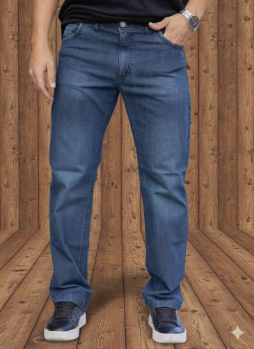 Pantalón Jeans Corte Clasico Rigido