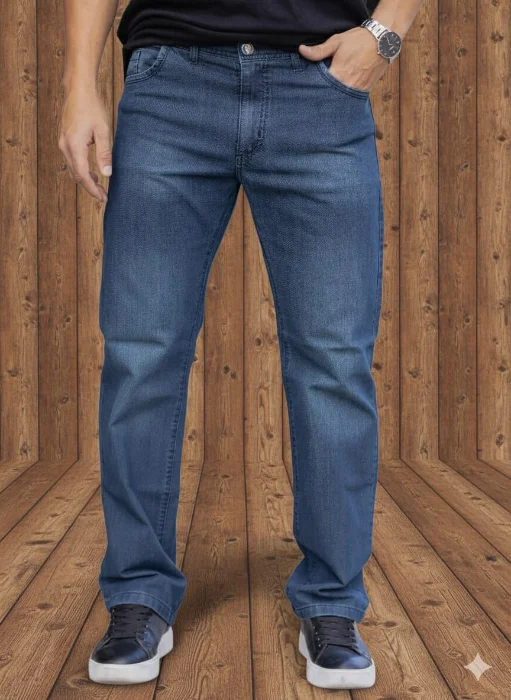 Pantalón Jeans Corte Clasico Rigido