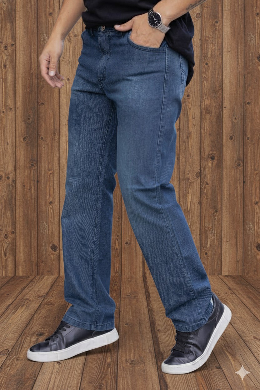 Pantalón Jeans Corte Clasico Rigido - Imagen 2