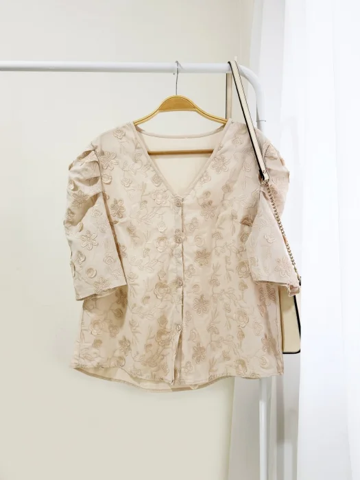Blusa de Broderie Agnes