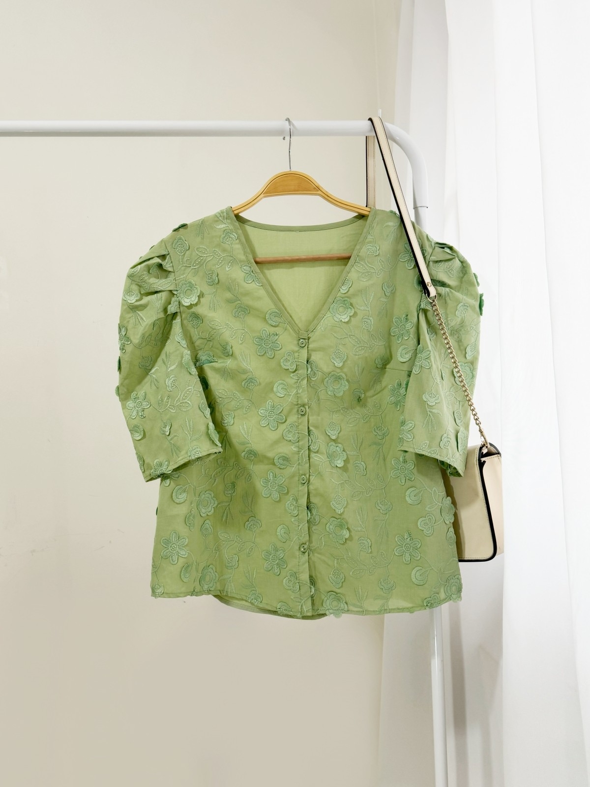 Blusa de Broderie Agnes - Imagen 2