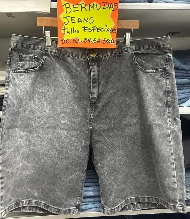 Bermudas Jeans Corte Clásico Talles Especiales