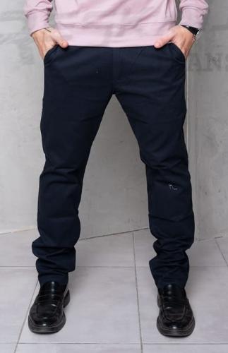 Pantalón Bolsillo Chino Azul Marino Semi Recto - Miniatura 3