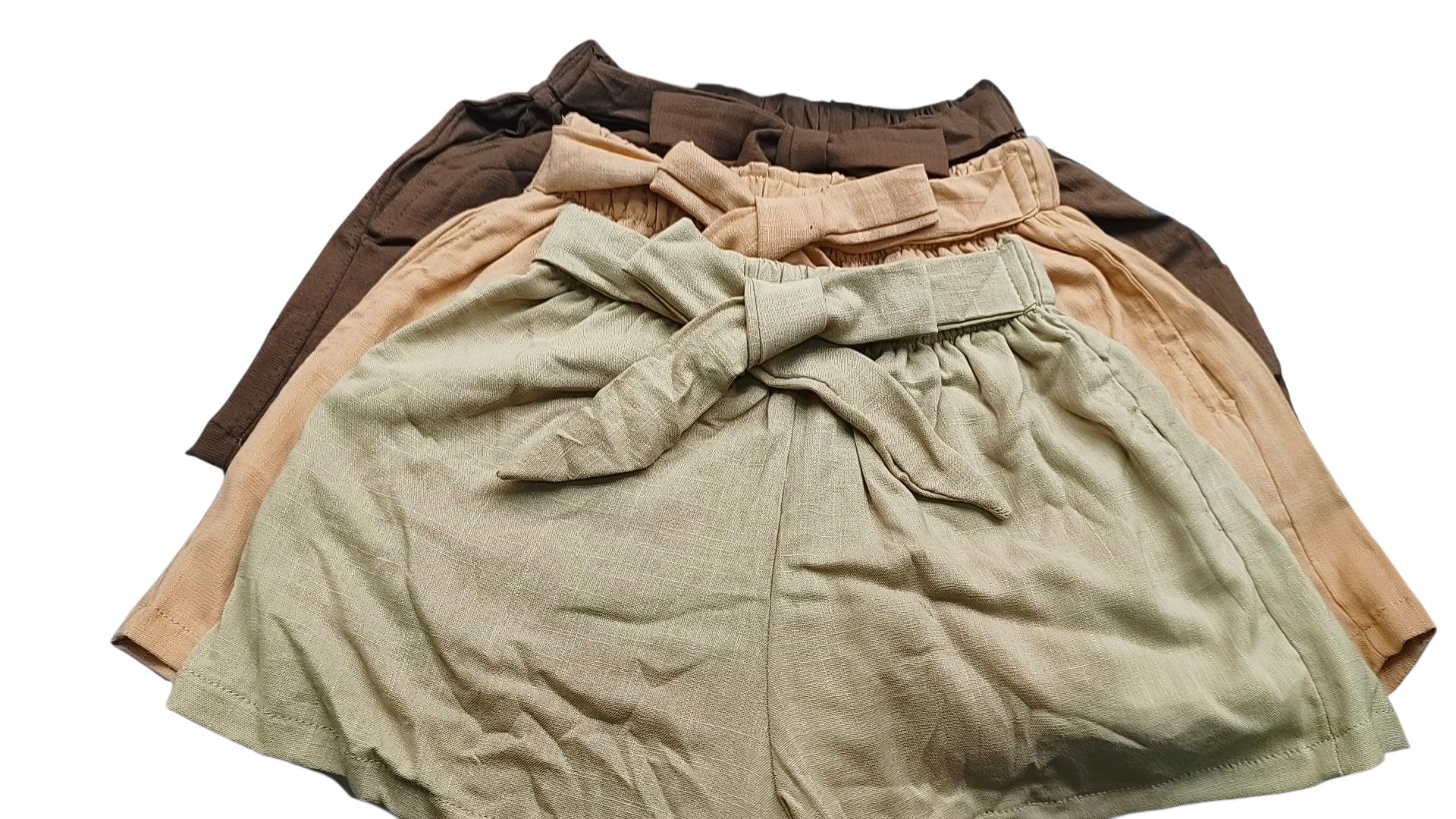 Short de Lino con Lazo - Imagen 2