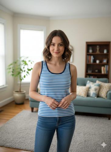 Musculosa de Morley Rayado