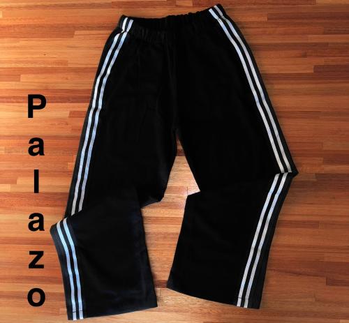 Pantalón Palazo Detalle Tiras Alcostado