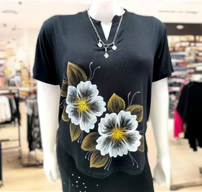 Remera Cuello Mao Artesanal