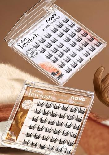 Pestañas Postizas Autohadesivas Importadas Novo Cappuvini Foxy Anime Cat Eye Natural - Miniatura 2