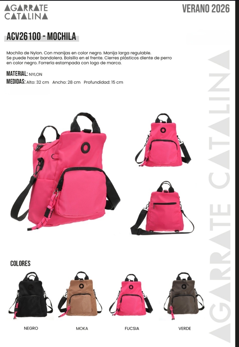Mochila Bolso Agárrate Catalina - Imagen 2