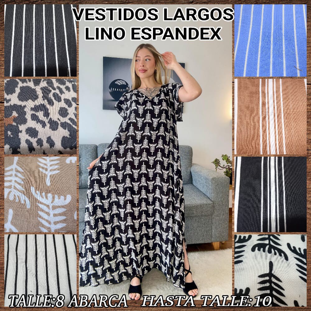 Agotado!!!vestidos de Lino Espandex D - Imagen 3