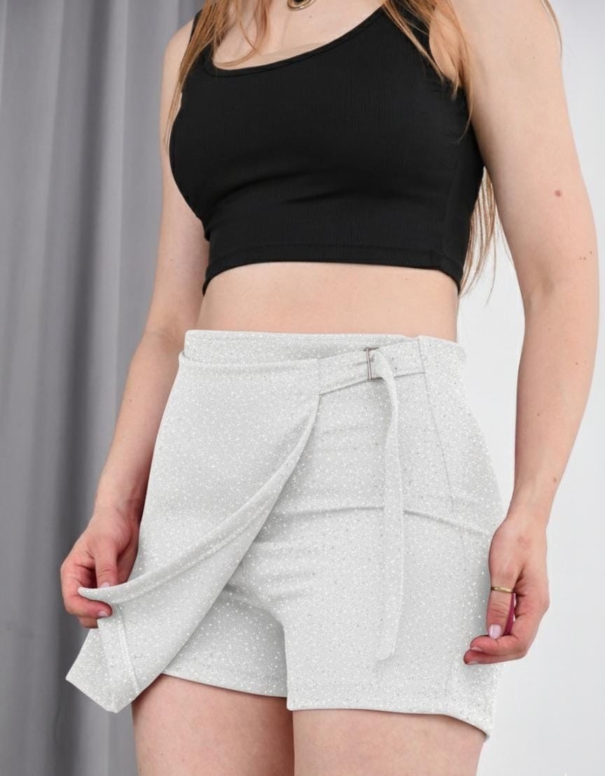 Short Pollera Scuba Gliter - Imagen 2