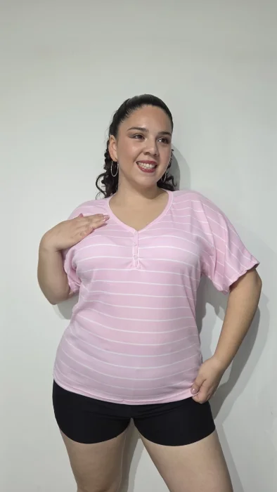 Remeras Cuello V Morley Viscosa Talle Especial