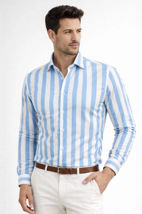 Camisas Rayadas Elastizado
