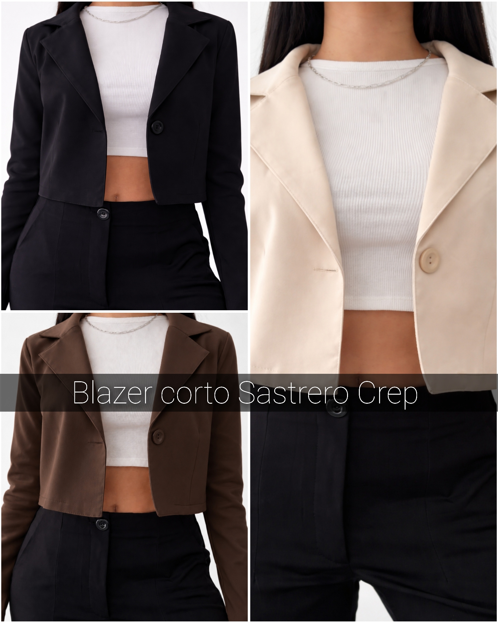 Blazer Corto Crep - Imagen 3