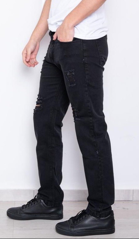 Pantalón Mom C/roturas Stone - Imagen 3