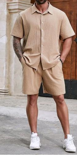 Conjunto Cey de Camisa Bermuda de Hombre del Talle 2 al 5