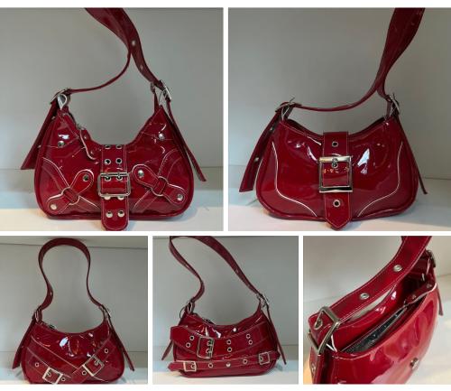 Carteras Baguette Mini Bags Roja Fiesta  Noche - Miniatura 1