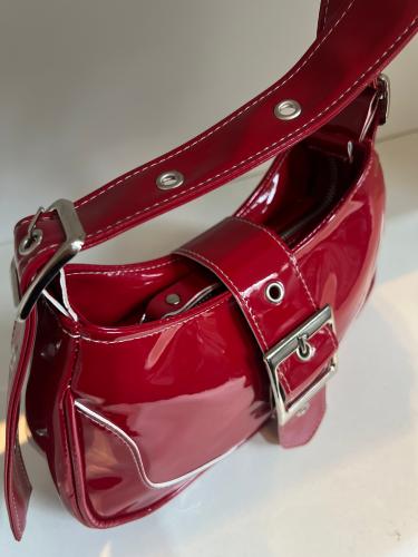 Carteras Baguette Mini Bags Roja Fiesta  Noche - Miniatura 2