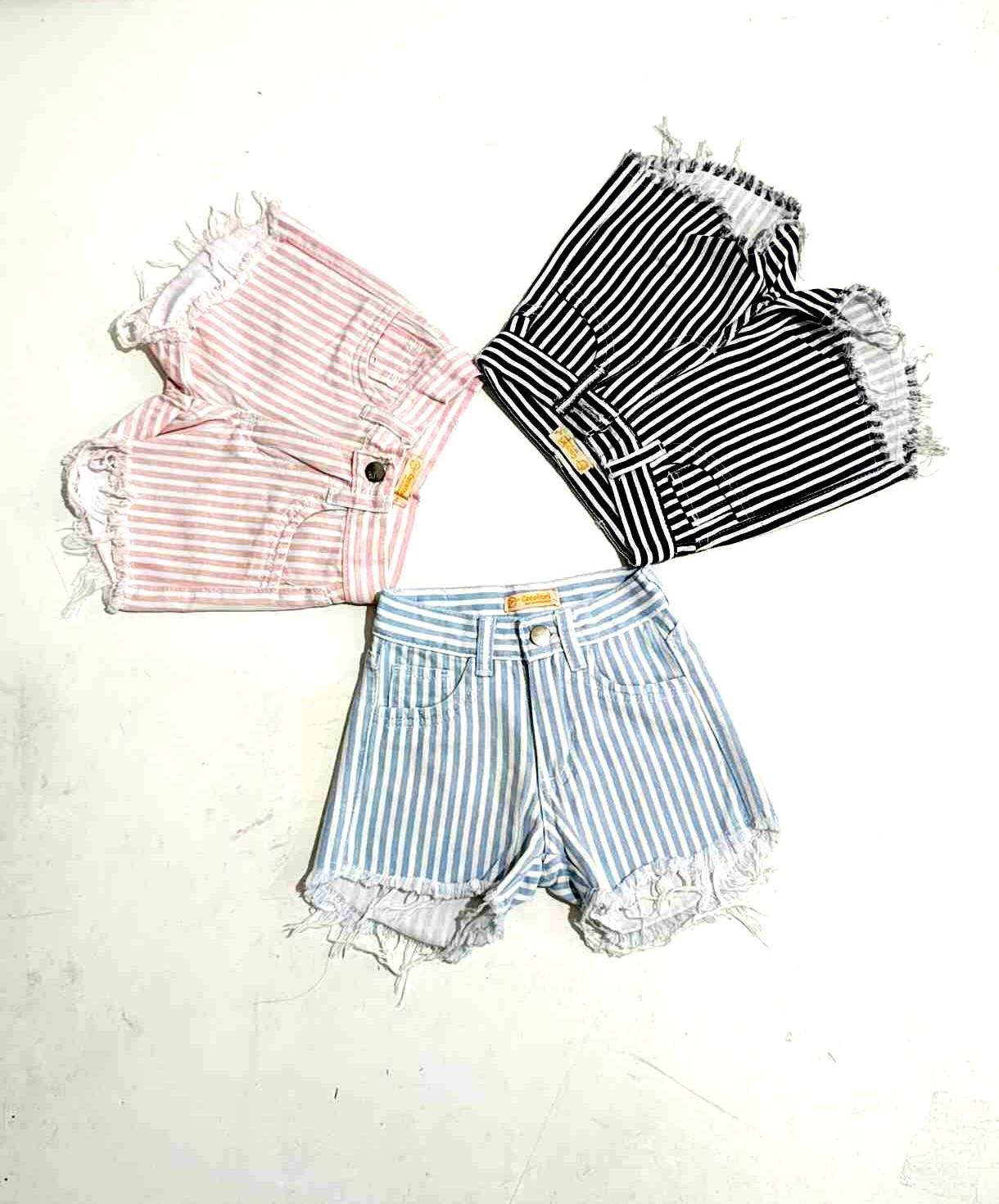 Shorts de Gabardina con Flecos - Imagen 2