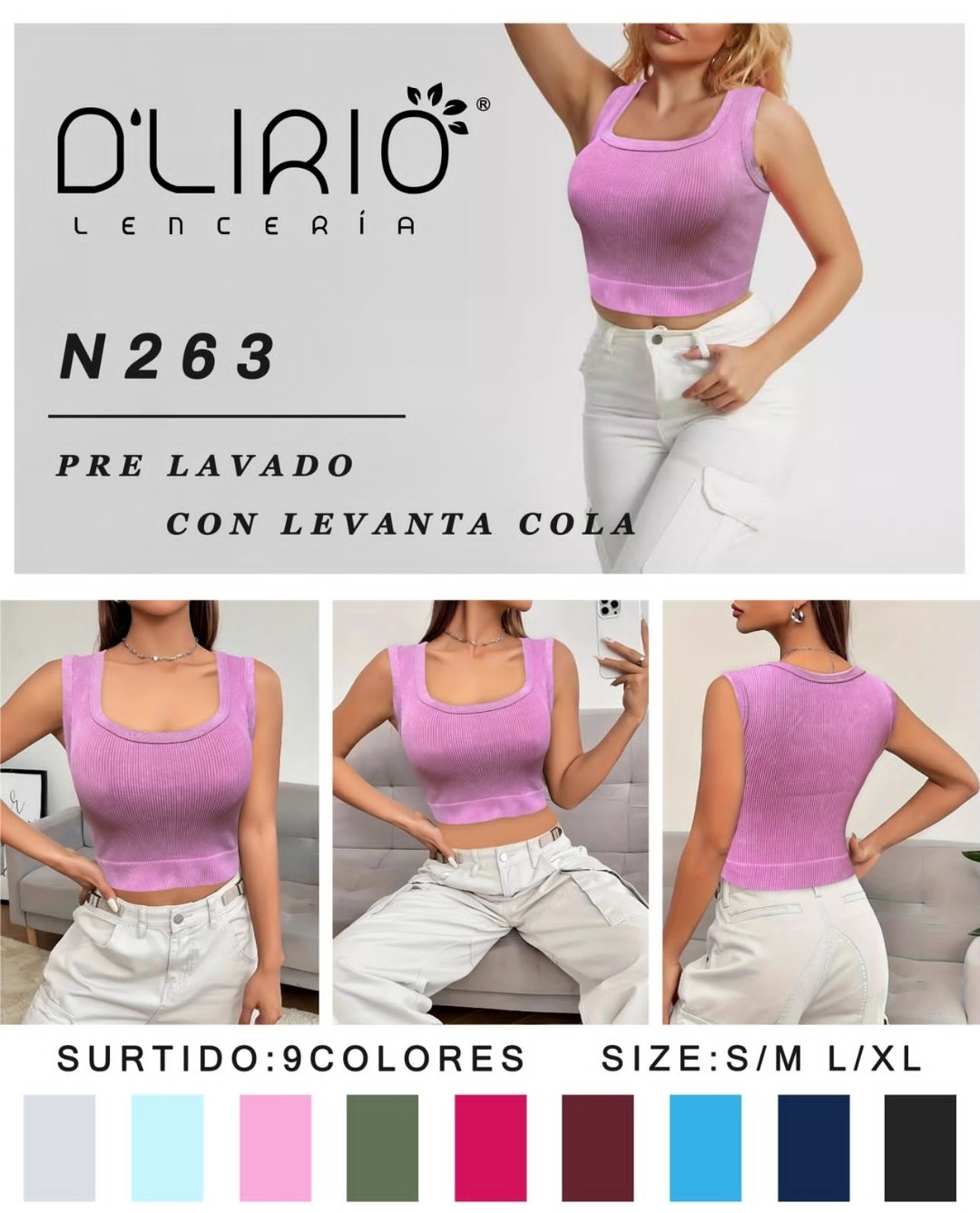 Musculosa Morley Prelavada Dlirio - Imagen 2