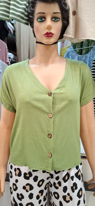 Camisa de Lino con Expandex