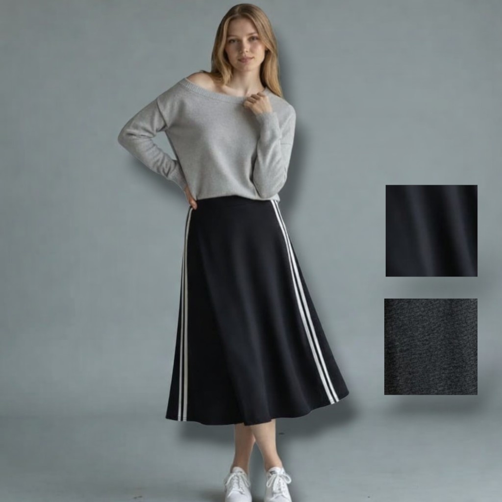 Falda Deportiva Evasé Tiras - Imagen 1