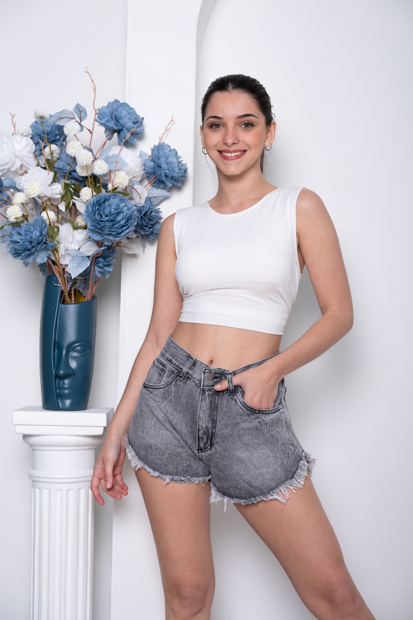 'art 782-3' 34 al 40 Short Gris Desflecado "trend" - Imagen 5