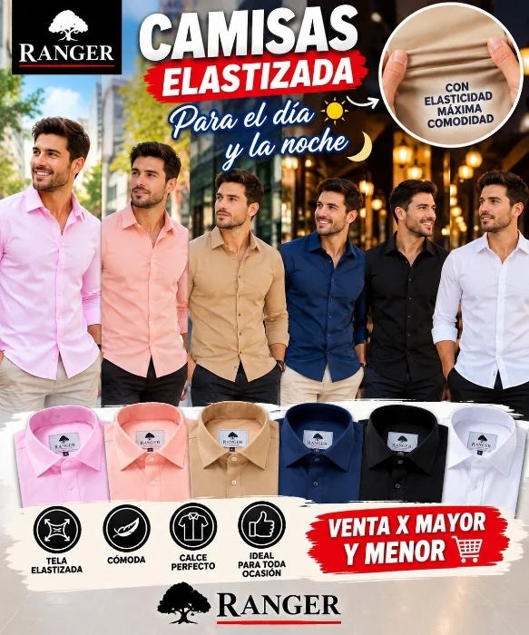 Camisas Cuello Italiano