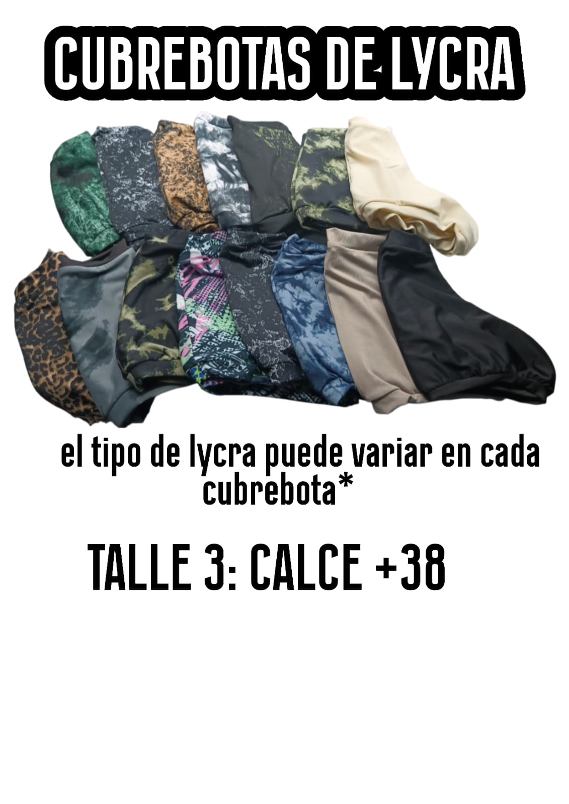 Cubrebotas Patín de Lycra - Imagen 3