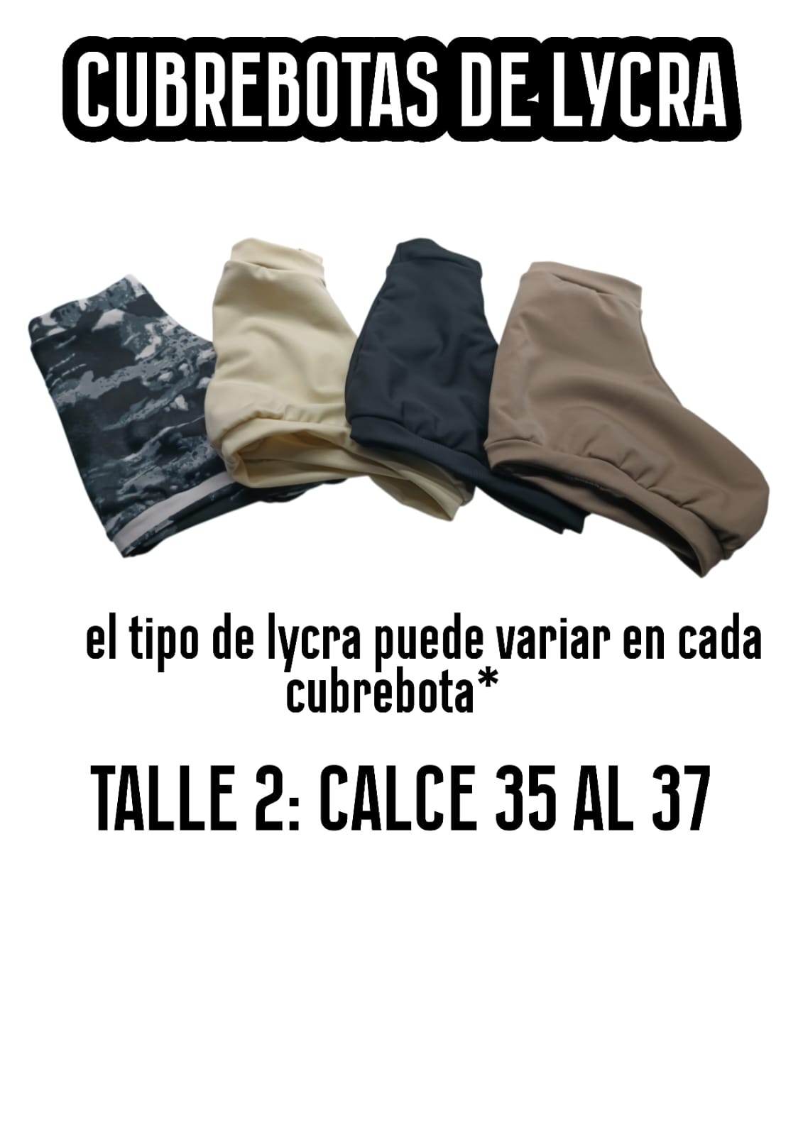 Cubrebotas Patín de Lycra - Imagen 2