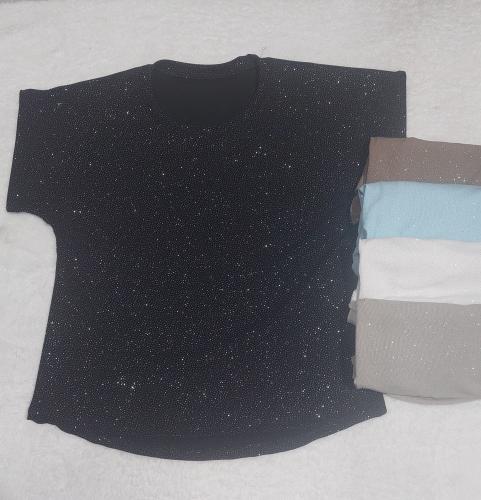 Remera Micromorley con Gliter