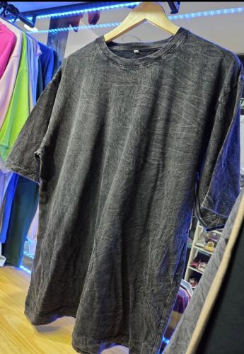 Remeras Wash Stone Prelavadas Oversize - Miniatura 1