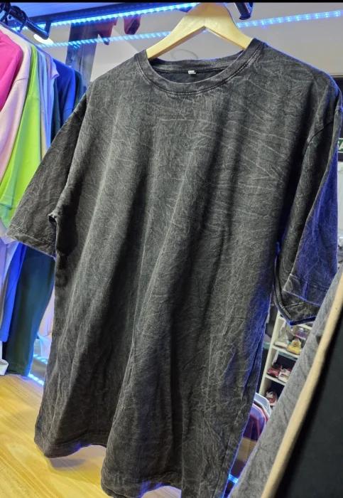 Remeras Wash Stone Prelavadas Oversize