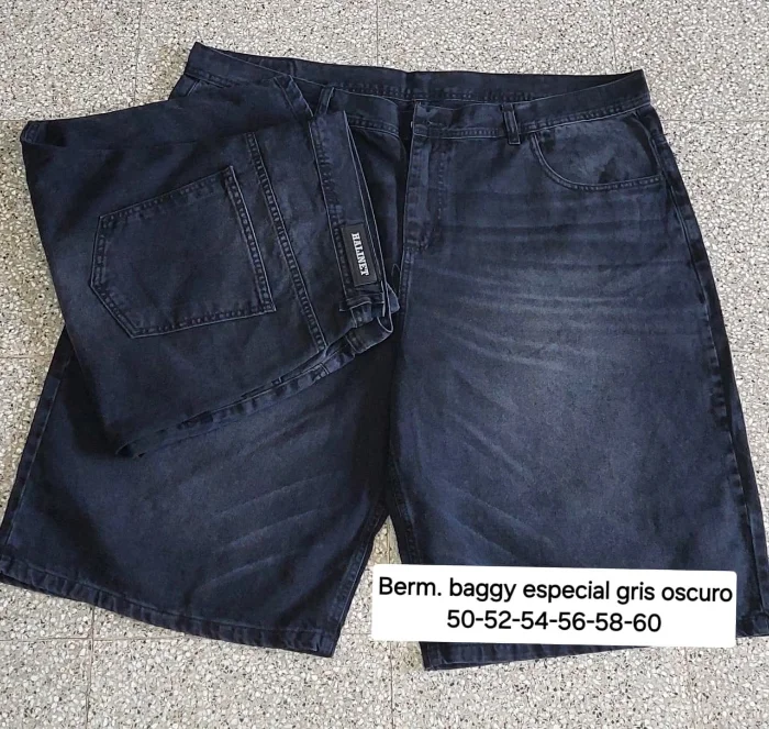 Bermuda Baggy Especial Gris Oscuro