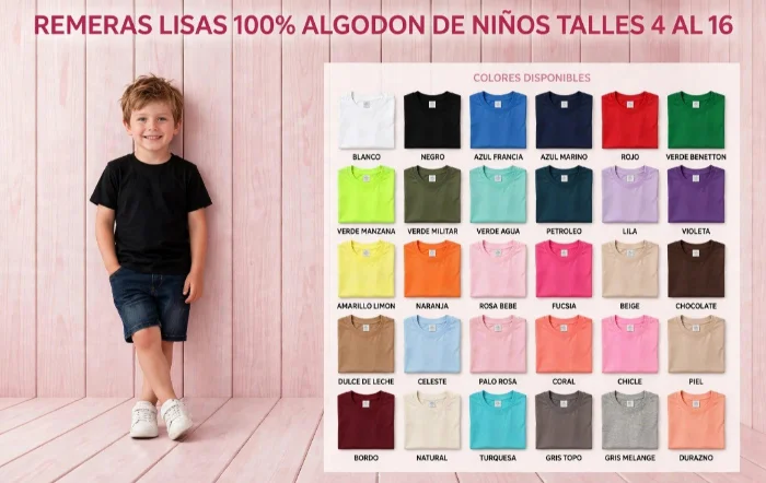Remera Lisa Algodón