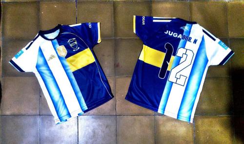 Camiseta Dúo Combinada Boca Argentina