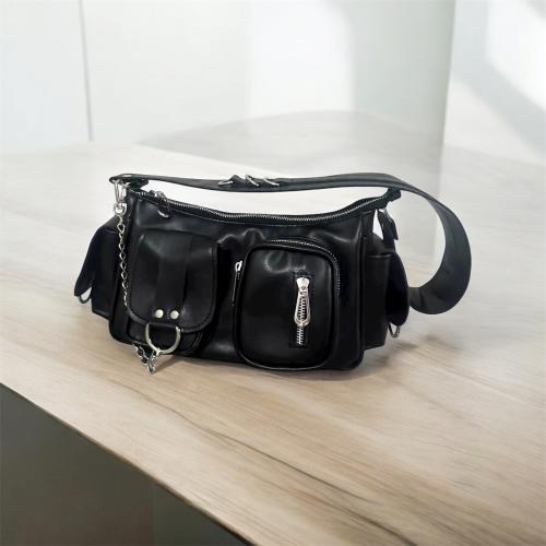 Cartera Cargo Mini Bag Baguette Negra - Miniatura 3