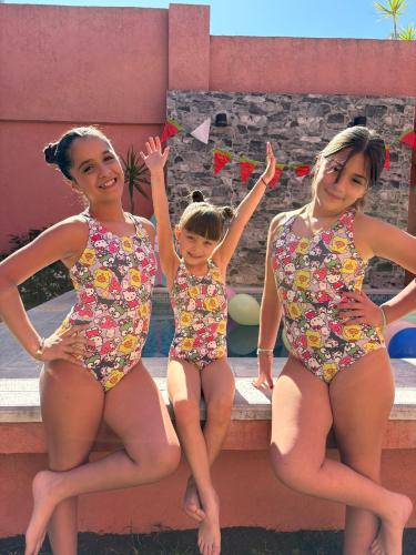 Malla Enteriza Bretel Cruzado Estampadas
