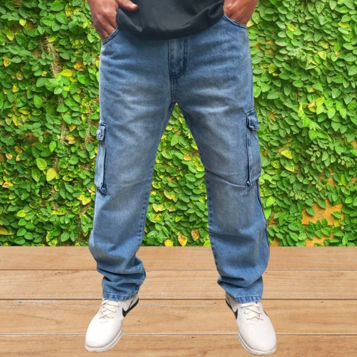 Pantalón Mon Cargo Celeste