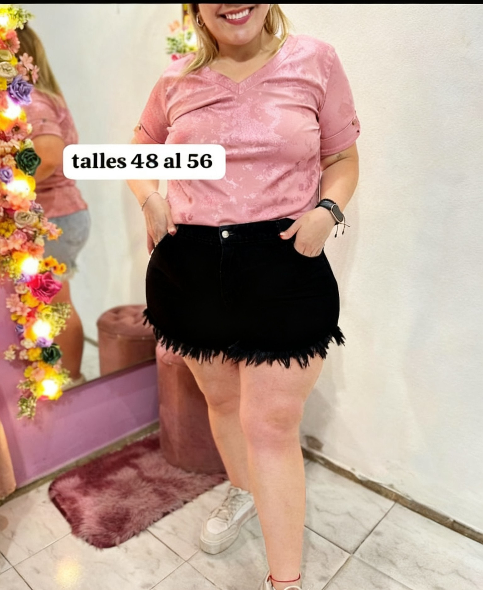 Short Mon Rígido con Elástico en la Cintura X Curva - Imagen 2