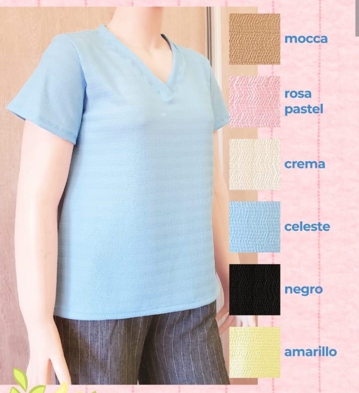Remera Bruselas Fendi Cuello V - Imagen 3