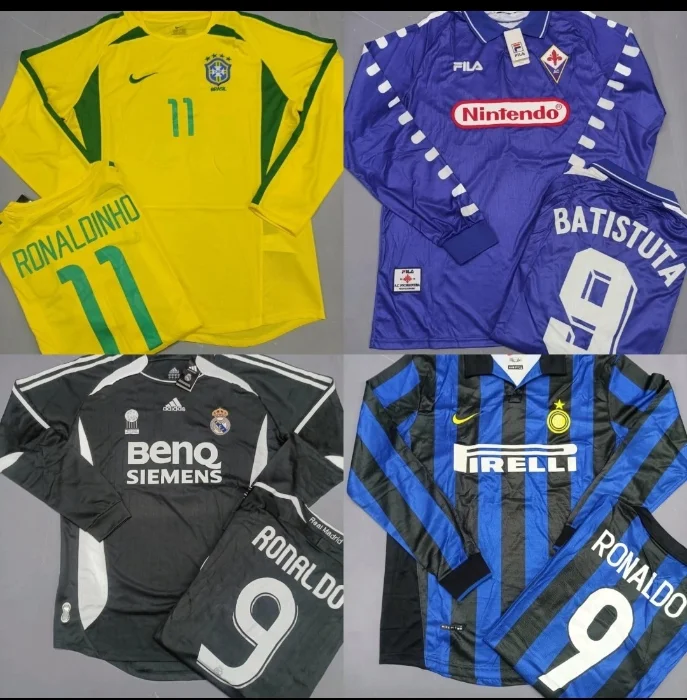 Futbol Retro Manga Larga