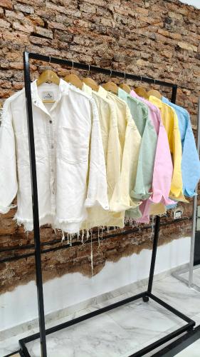 Camisaco Jeans Colores Pastel